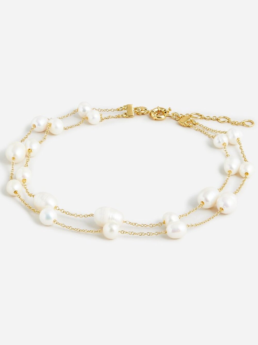 NWT - JCrew Layered freshwater pearl necklace